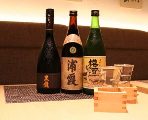 季節毎に仕入れられる厳選された日本酒の数々