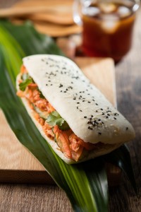 korean pork with kimchi slaw panini