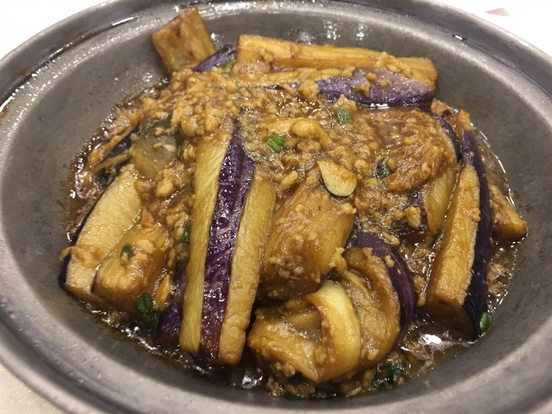 Aubergine rice at 東江雞酒家 (Dong Gong Chicken Restaurant)