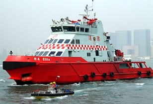 ヴィクトリア ハーバー特集６・消防艇「Fireboat」